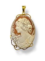 Pendente Mandile 1922 Donna Cammei  in Argento Conchiglia 2MCICM14 - 2MCICM14